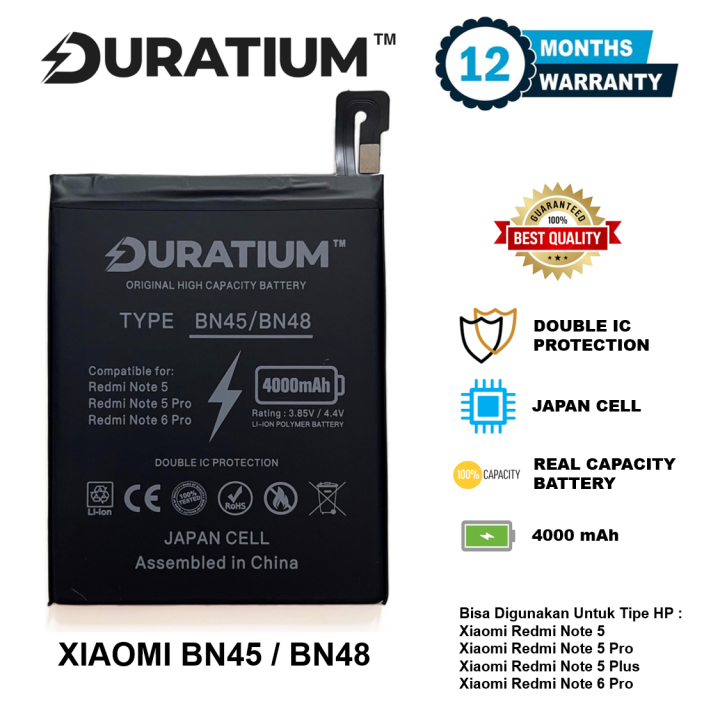 DURATIUM ORIGINAL Baterai Xiaomi Redmi Note Note Pro Note