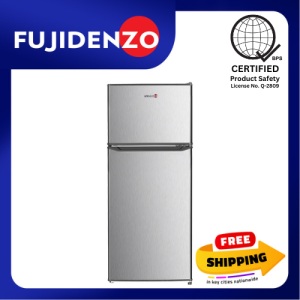 Fujidenzo 5 cu. ft. Two Door Direct Cool Refrigerator RDD-50S (Stainless Look)