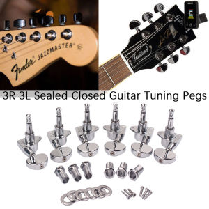 3R 3L Sealed Closed Guitar Tuning Pegs Keys Machine Head Tuners for Acoustic Electric Guitars Part