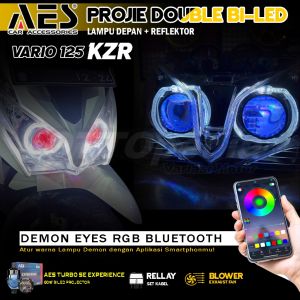 AES Projie Biled Vario 125 KZR Turbo SE 60W  Lampu Depan Original Fullset + Saklar piwpiw