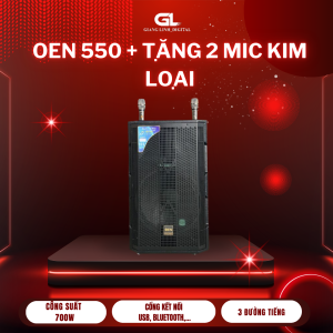Loa kéo OEN 550 Tặng 2 Micro Kim Loại