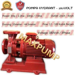 Mesin Pompa Pendorong XBD80-160/7.5KW Air Pompa Pendorong 7.5kw 10Hp 380 Volt Fire Pump 3 Inch 3 Ph