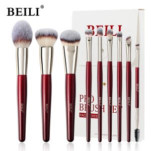 BEILI Makeup Brushes 9Pcs Professional Makeup Brush Set Premium Synthetic Brushes for Foundation Powder Blush Eyeshadow Soft2026