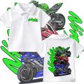 นินจารถจักรยานยนต์ ZX-25R Adult and Children's polo shirt 110CM-150CM and S-3XL Ninja motorcycle ZX-25R เสื้อโปโล. 