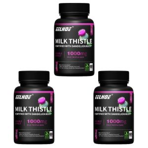 Milk Thistle 1000 mg dengan Akar Dandelion Penunjang Hati Detoksifikasi Hati Vegetarian Halal BPOM