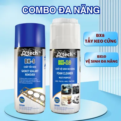 Bình xịt tẩy keo băng dính tẩy decal tẩy sơn tẩy sticker tẩy silicon nước lau keo OTech (450ml) - Dạng xịt tiện lợi