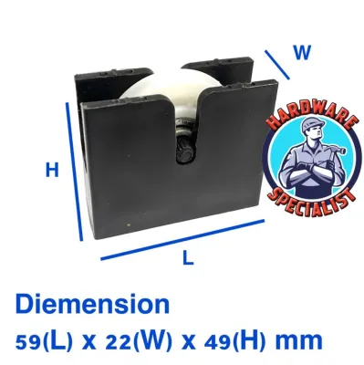 Aluminum Sliding Door Nylon Roller Guide / Sliding Window Roller Guide