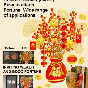 Safe and environmentally friendly Stickers sticker jewelry Easy to attach Fortune Wide range of applications