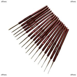 [COD] dfhws Rilakku 16pcs Plastic Handle Crochet Hooks Handle Knitting Needles Set Crochetings