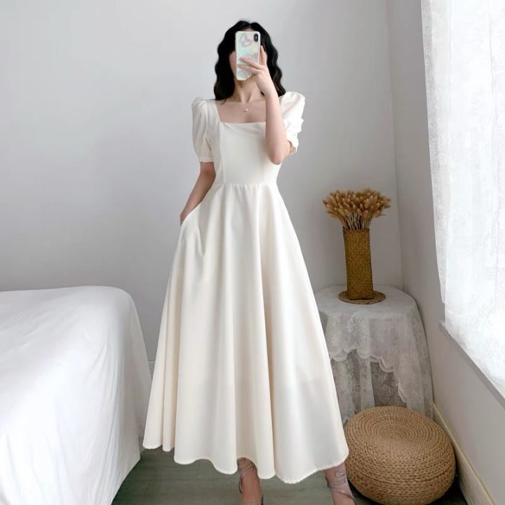 summer long dress for women on sale civil wedding dress white dress korean  style plus size dress for women casual dress formal dress for women elegant  classy maternity dress