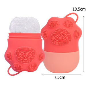 ลูกกลิ้งเย็นบนใบหน้าสำหรับผู้หญิงดูแลผิวลดอาการบวมตาและเครื่องมือความงามซิลิโคนสำหรับนวดหน้า