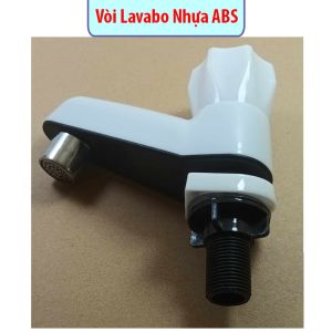 Vòi rửa chén bát lạnh tay vặn - vòi chén nhựa trắng