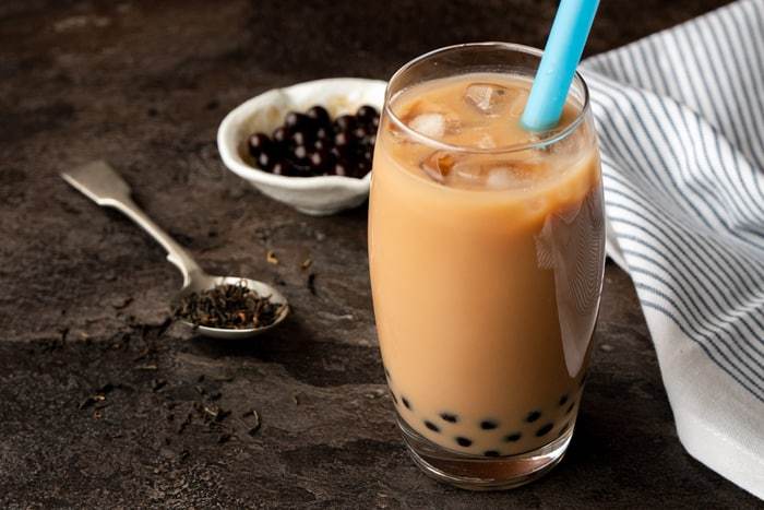 Trà sữa trân châu đường đen.nguyên liệu làm trà sữa