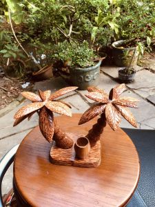 Có Video - Cây dừa làm từ gỗ dừa trưng bàn làm việc trưng bàn học - HÀNG 1 - mỹ nghệ gỗ dừa bến tre - Danh Dua Shop