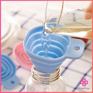 Masely Foldable Silicone Funnel Hopper Oil Liquid Filling Tools Kitchen Supplies