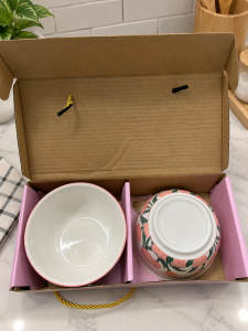 2/4PCS SET-Bohemian Ceramic Handicraft Bowl Set Kitchen Dinnerware Plate Gift Souvenir (Random Design)