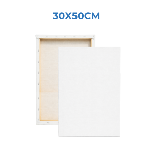 Stretched White Art Canvas for Painting | Wooden Frame Cotton Board DIY Picture Poster | Drawing Art Supplies SG