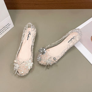 Free Shipping Crystal Shoes Womens Summer Crystal Jelly Sandals Womens Hollow Floral Breathable Soft-Soled Clogs Womens Summer Crystal Jelly Sandals Womens Hollow Floral Breathable Soft-Soled Clogs.