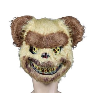 TASTY ZONE Rabbit Wolfves Male Female Bnuuy Bear Half Face Christmas Cosplay Props Bunny Costume Party Supplies Halloween Decoration Masquerade