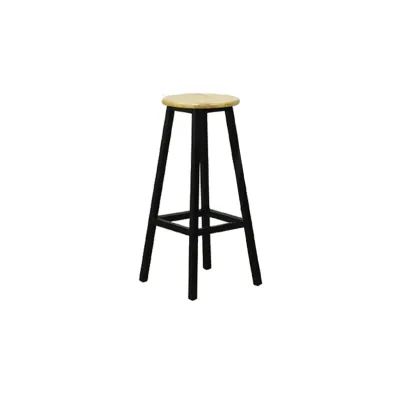 LivingMall Diego Stool Collection - Dining Chair Bar Stool Wood or Metal