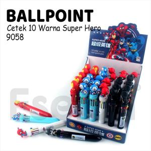 1buah Pulpen Cetek 10 Warna / Pulpen Cetek 10warna Karakter
