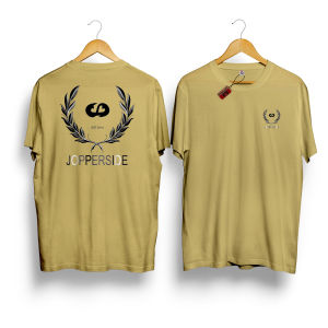 Jopperside kaos pria katun combed distro premium ts433DB logo