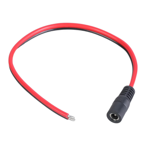Dc5521 Nữ Điện Dây nhảy quang 5.5Mm X 2.1Mm 14awg đầu hở Điện Sửa Chữa Cáp Cho Camera An Ninh Và đèn LED