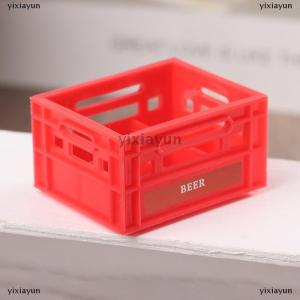 [COD] yixiayun 1:12 Dollhouse Miniature Basket Drink Storage Basket Beer Cofee Basket Model Kitchen Decor Toy Doll House Accessories