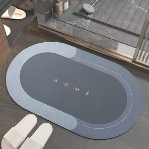 Thảm Lau Chân Silicon Siêu Thấm Hút Nước (40x60cm) - Thảm Chùi Chân Đế Cao Su Chống Trơn Trượt