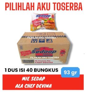 Mie Instant MIE SEDAAP GORENG ALA CHEF DEVINA - ( Harga 1 DUS )