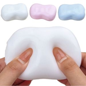 LABAICAI Plasticity Soap Squeeze Toys Super Soft Anxiety Relief TPR Fidget Toy Novelty Comfortable Soap Squishy Toy Office Desk Toy