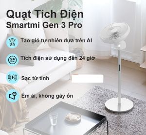 Quạt tích điện đối lưu Smartmi Xiaomi Gen 3 PRO Circulation Fan