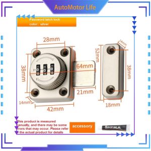 【Clearance】 AutoMotor Life Password bolt lock new cabinet door lock drawer push pull double door lock  cabinet lock lock Digital padlock home