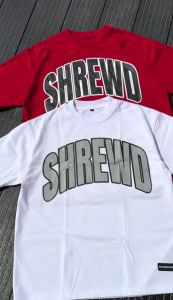 SHREWD “ARC BIG LOGO” TEE Cotton Clothing Menswear Streetwear Shirt Crew Neck Tshirt .C