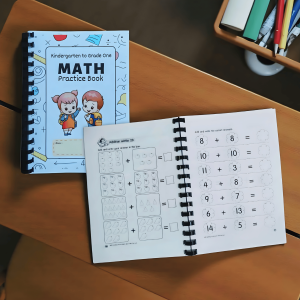 PrinttoLearn MATH WORKBOOKS Kinder-Grade One Two Three -100 Pages A5/A4 Size Back-to-Back Printing