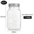 XEX Ball mason jars โหลแก้ว โหลแก้วสูญญากาศ glass sealed jar โหลแก้วมีฝาปิด Container for Canning, Preserving, Meal Prep, Oats, Jam, Jelly ขนาดต่างๆ. 