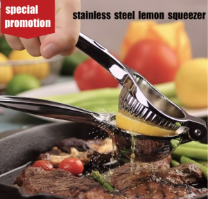 [SG Stock] RASSE Stainless Steel Lemon Squeezer | Large 2.75" Manual Juicer | Heavy Duty Hand Press for Orange & Lime | Rust Proof Dishwasher Safe Kitchen Tool