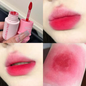 HBESTY Cute Rabbit Matte Lip Mud Liquid Lipstick Waterproof Rose Lip Gloss Lasting Waterproof Smoky Nude Purple Lip Tint Korean Makeup