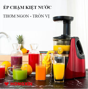 Máy ép chậm máy ép rau củ quả Hongxin RH311 đa năng với thiết kế thông minh công suất lớn tách kiệt 99% nước khỏi bã không gây ồn. Bảo hành 2 năm lỗi 7 ngày đầu nhận phẩm