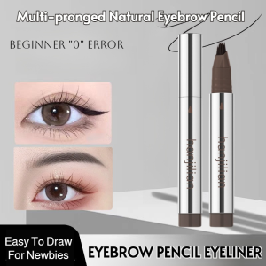 Multi-tip Eyebrow Pencil 3-in-1 Brow Definer Waterproof Brow Liner Eyebrow Pencil 3-in-1 Natural Brows Eyeliner Waterproof Smudge-proof Ultra Fine Tip Smudge Proof Eyebrow And Eyeliner Dual Pencil