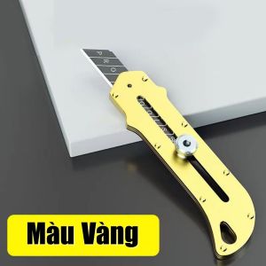 Dao Rọc Giấy Thép không gỉ công nghiệp gia dụng dụng cụ dao dọc giấy lưỡi SK5 cắt sắc bén bền bỉ tay cầm chắc chắn