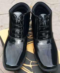 Sepatu PDH kulit sintetis