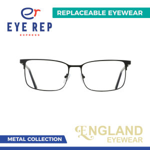 England Metal 3037 (Frame Only) with choice of Photochromic/Anti-Radiation Blue Light/Tinted Lenses Eyeglasses for Women/Men | EYE REP Express