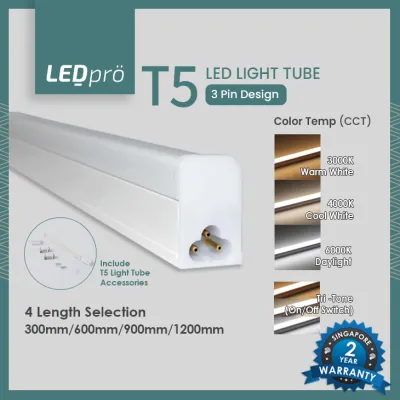 LED PRO LED LIGHT Led T5 Led Tube/ Led Tube Tri-Tone Daylight/Cool White/Warm White [300mm/600mm/900mm/1200mm]