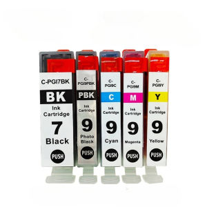 Compatible PGI‑7BK PGI‑9PBK Ink Cartridges Replacement for Canon IX7000 PRO9500 Inkjet Printers