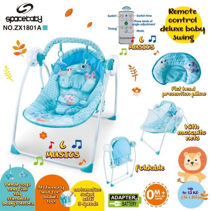 Space Baby Rocker Baby Murah Jual Bouncer Spacebaby ZX 8610 Tempat
