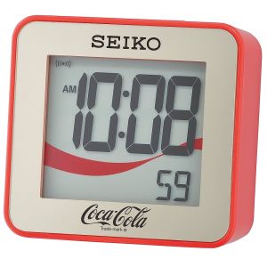 100% ORIGINAL SEIKO Digital Beep Coca-Cola Alarm Clock Light Calendar QHL903 (QHL903Q QHL903R) [Jam Loceng]