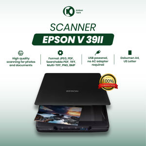 Scanner Epson V39II Flatbed Resolusi Tinggi 4800 dpi USB 2.0 Ringkas Praktis Untuk Foto Dokumen
