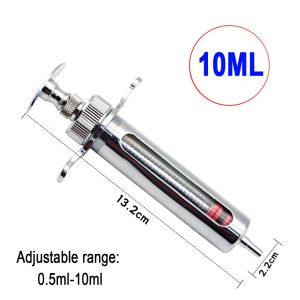 Stainless Steel Veterinary Syringes Vaccine Syringe Injection Device Pig Sheep Breeding Equipment