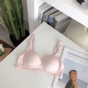 CCY FASHION Bra Sport Wanita Tanpa Kawat Motif Garis Lurus Push Up Style Senam Zumba Yoga